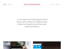 Tablet Screenshot of nickyvandewater.com